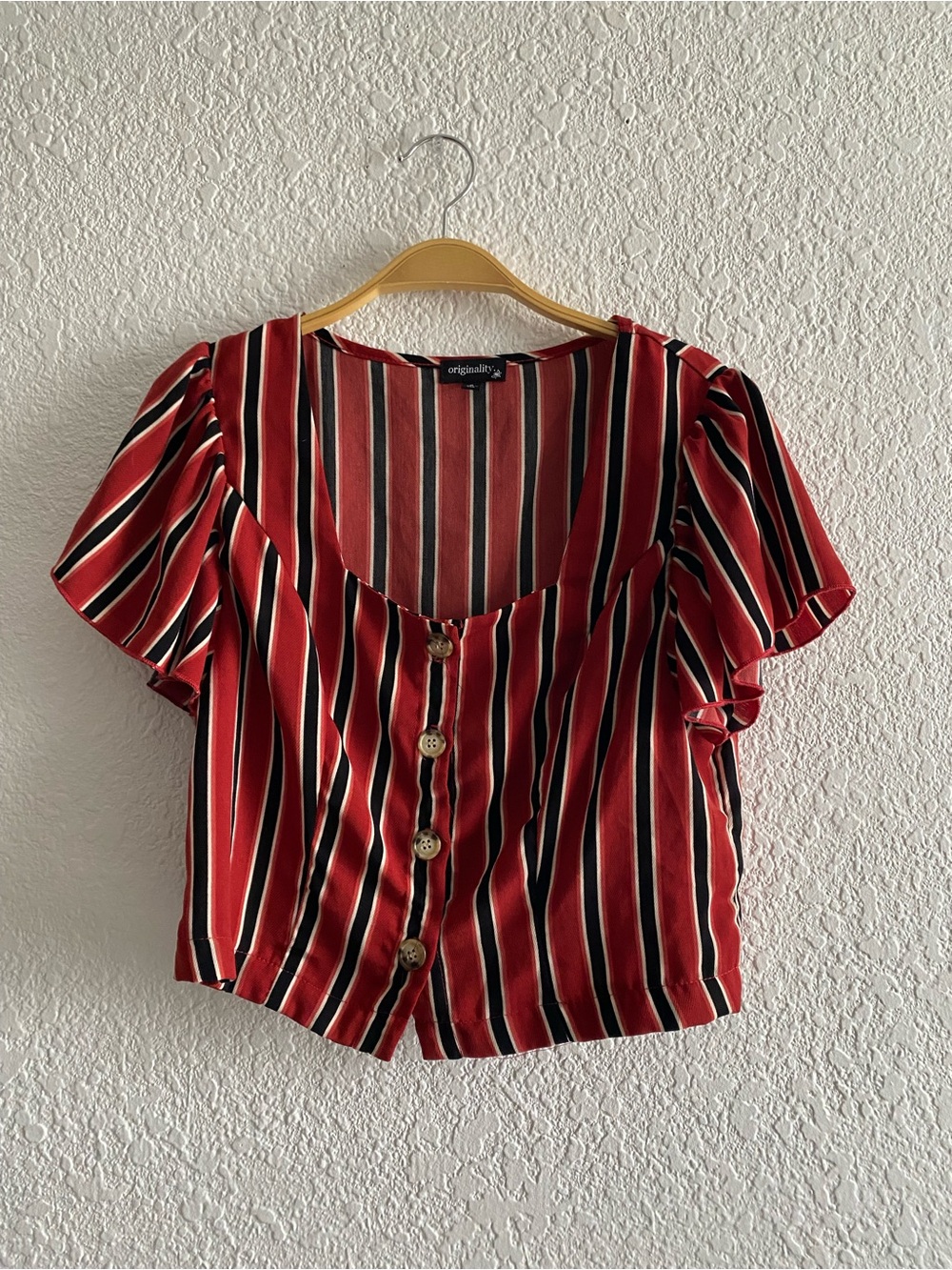 Originality Crop Top Blouse
